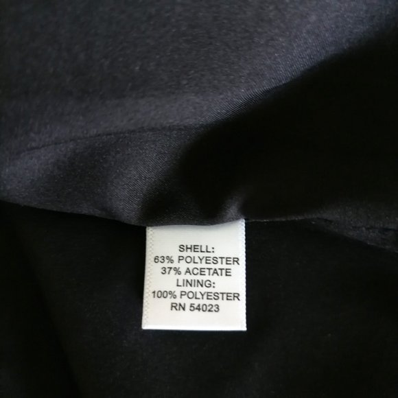 Banana Republic Black Neutral Gold Back Slit Geometric Straight Skirt Size 8 - Picture 6 of 7